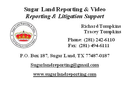 Sugar Land Reporting Ad