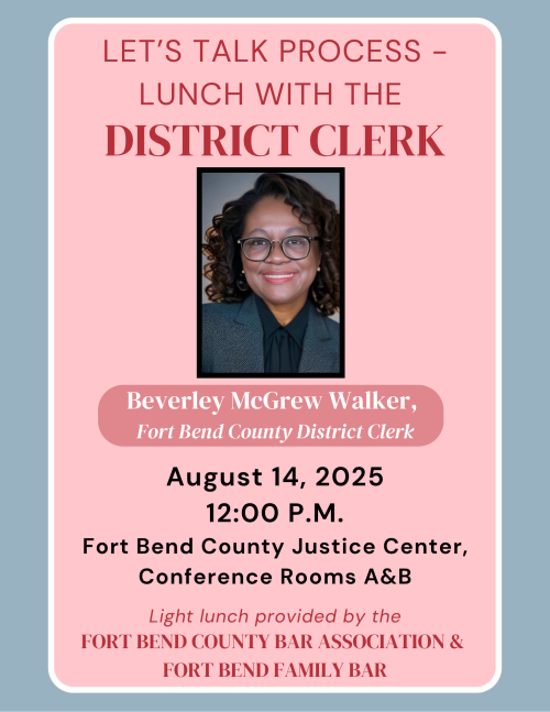 Let's Talk Process - Lunch with the District Clerk